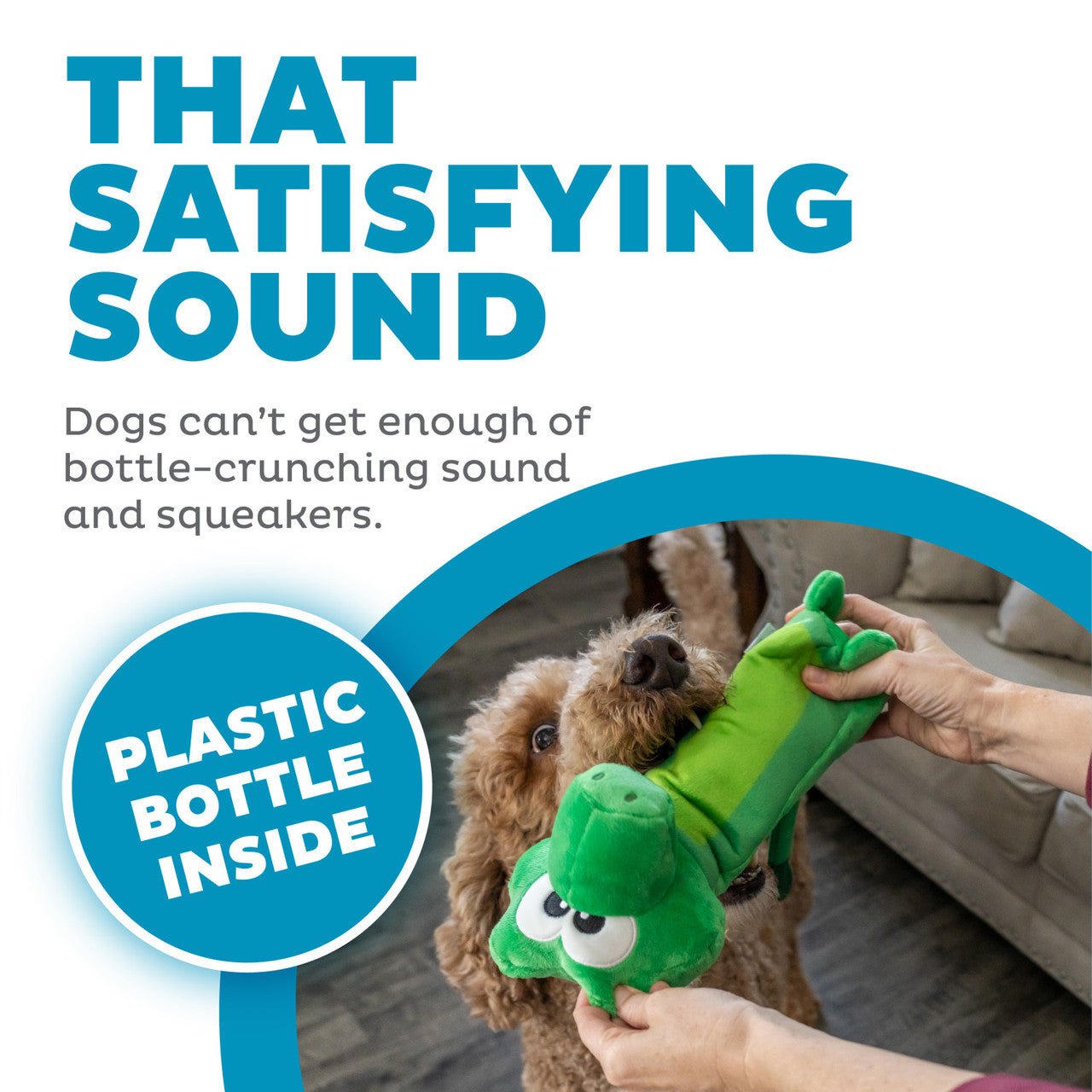 Outward bound bottle bros dog toy gator