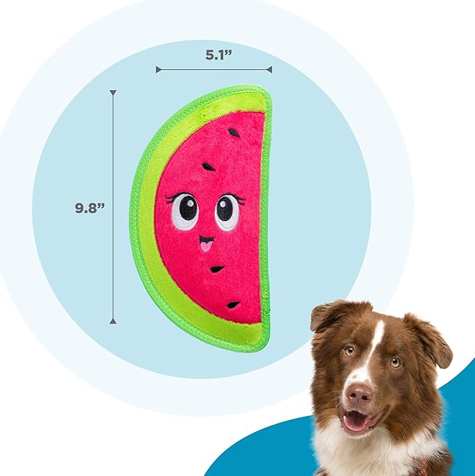 Outward hound tough skinz watermelon dog toy