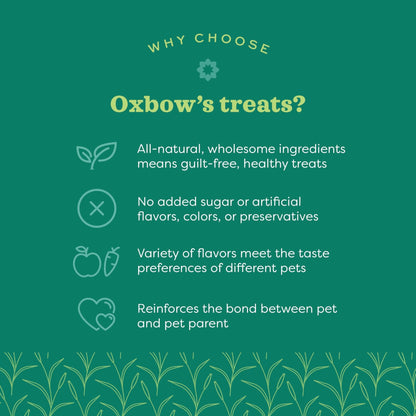 Oxbow Simple Rewards Baked Treats with Carrot, Dill, and Hay for Rabbits, Guinea Pigs, Chinchillas, and Small Pets, 3 Ounce (Pack of 1)
