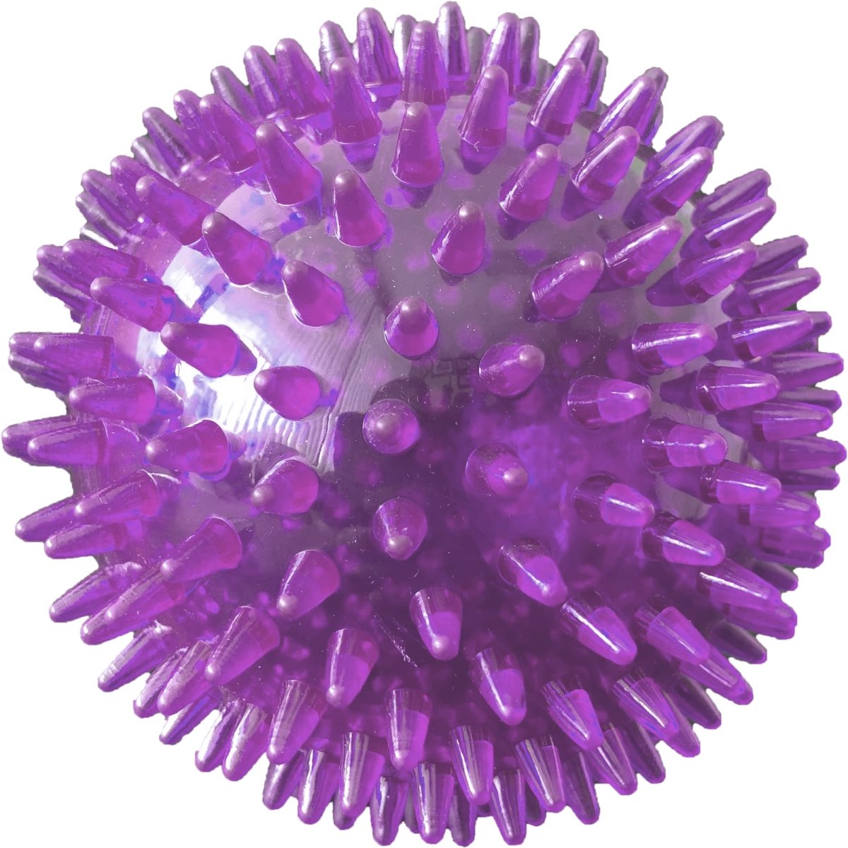 PetSport 4" Gorilla Spiky Squeaker Ball Dog Toy - Large | Play Fetch with Durable TPR Rubber | Cleans Teeth, Promotes Good Dental and Gum Health for Your Pet, Colors Will Vary
