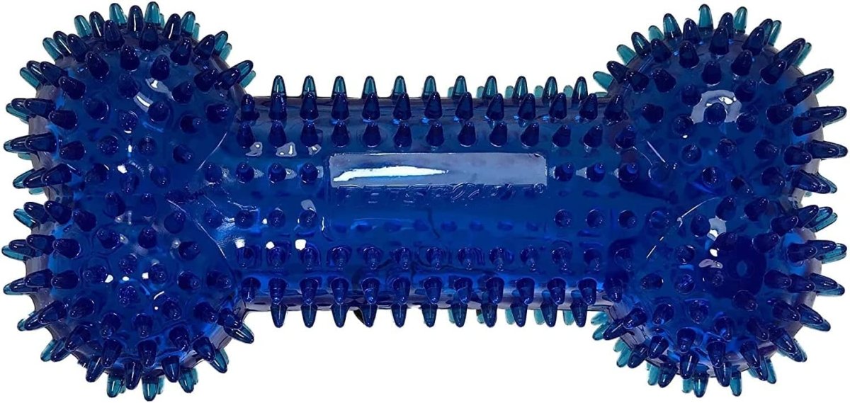 PetSport 7.5" Gorilla Spiky Squeaker Bone Dog Toy (3 Pack) - Large | Vanilla Scented Super Durable TPR Rubber That Floats | Maintain Dental Health for Your Pet, Colors Will Vary
