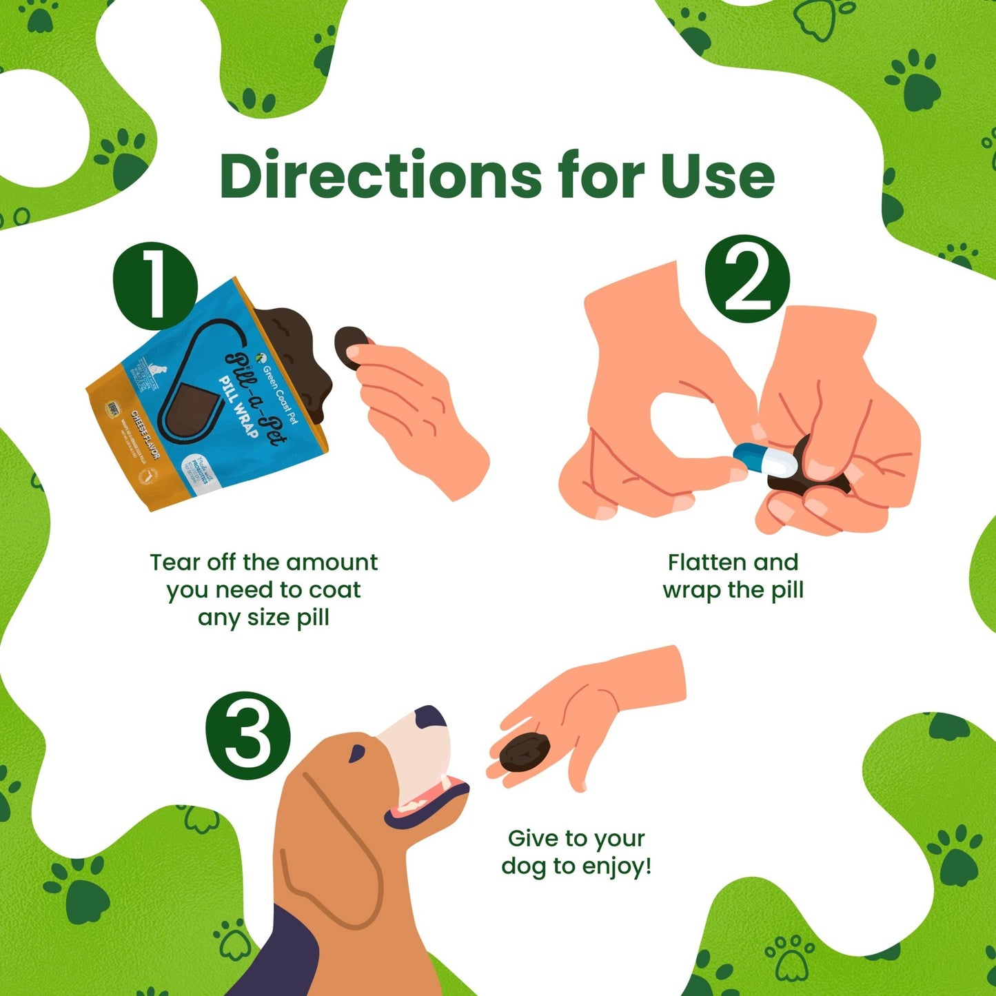 Pill - a - Pet Pill Wrap for Dogs Cheese Flavor | Made in USA | Probiotics | 60 Wraps