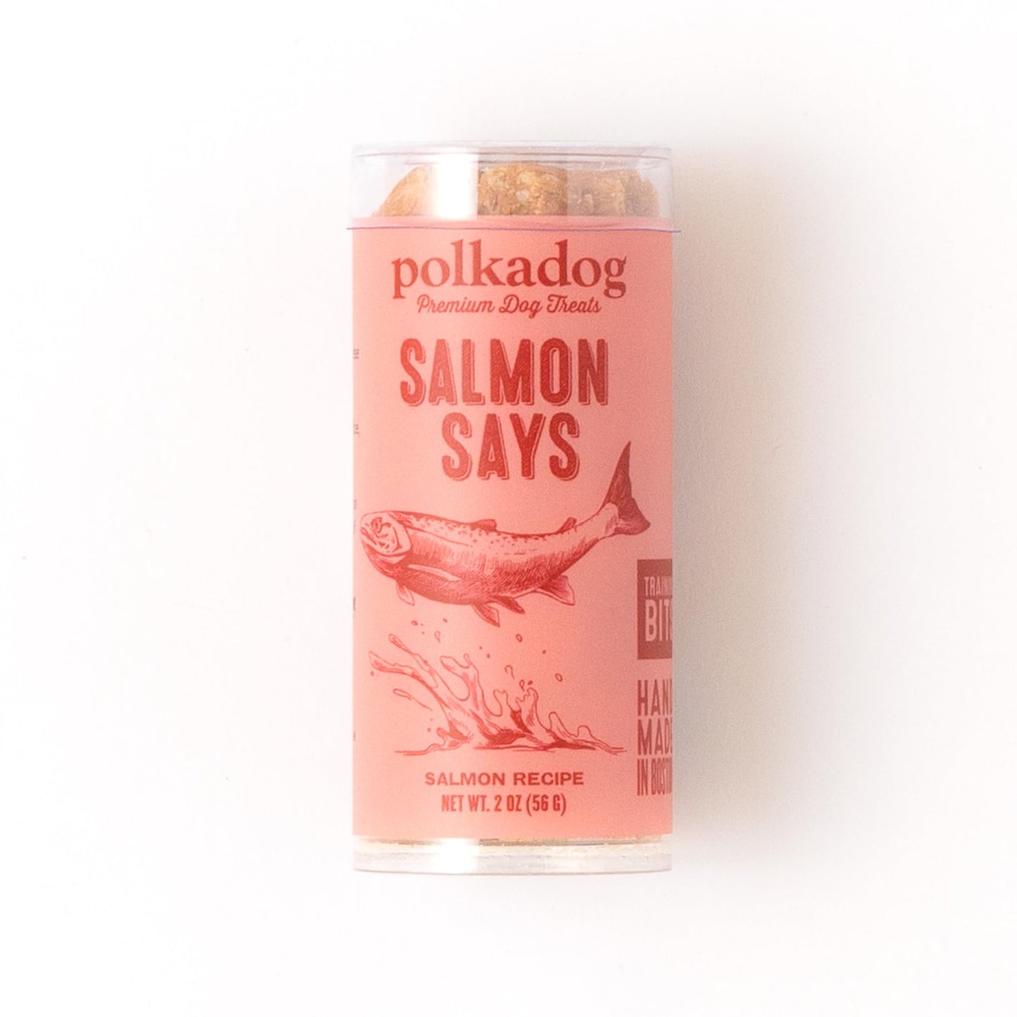 Polkadog Salmon Says Training Bits 2Oz - Omega - 3 Rich, Low Fat Healthy Dog Treat - Digestible, Vitamin & Mineral Packed Dog Snacks - Crunchy 3 - Ingredient Treat, Ideal For Dogs With Allergies