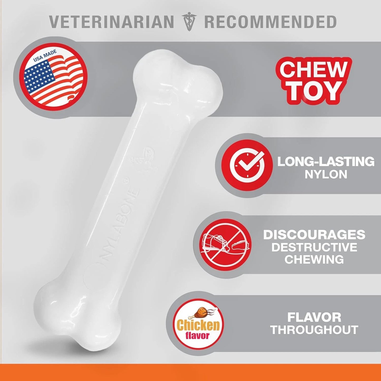 Power chew chicken flavor dog bone