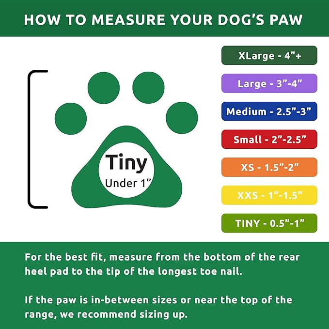 Protex pawz rubber dog boots tiny 12 per pack