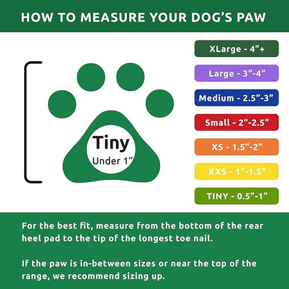 Protex pawz rubber dog boots tiny 12 per pack