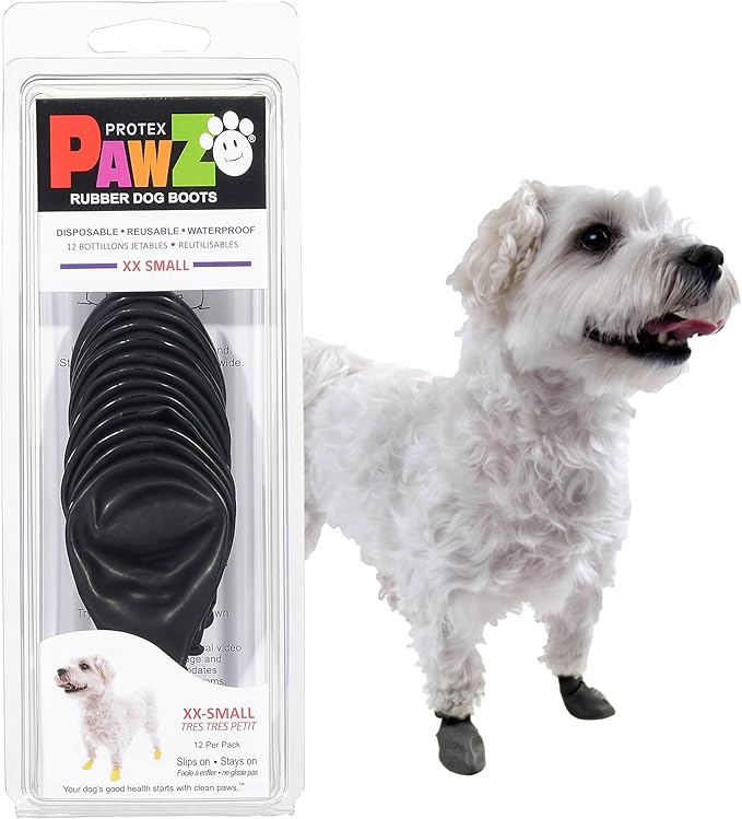 Protex pawz rubber dog boots xx small 12 per pack