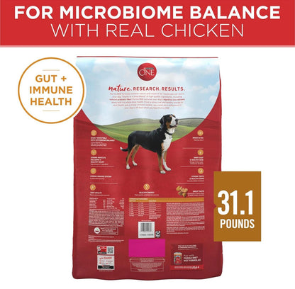Purina one chicken & rice formula dry dog food 31.1lb