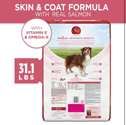 Purina ONE Natural, Sensitive Stomach Dry Dog Food, +Plus Skin & Coat Formula - 31.1 lb. Bag