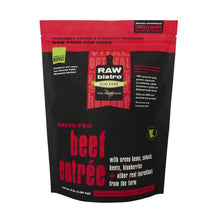 Raw bistro dog fare grass fed frozen beef entree 24 count