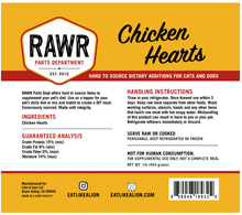Rawr chicken heart frozen