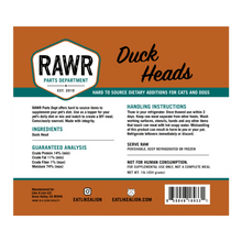 Rawr duck heads frozen