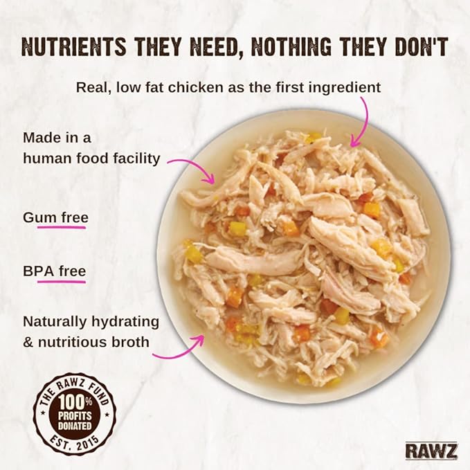 Rawz canned cat food chicken and pumpkin