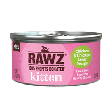 Rawz kitten chicken and chicken liver canned pate