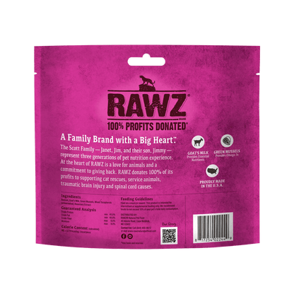 Rawz Raw Freeze Dried Venison Cat Treats - Venison Goats Milk and Green Mussels