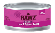 Rawz shredded tuna & salmon recipe wet canned cat food 2.8oz