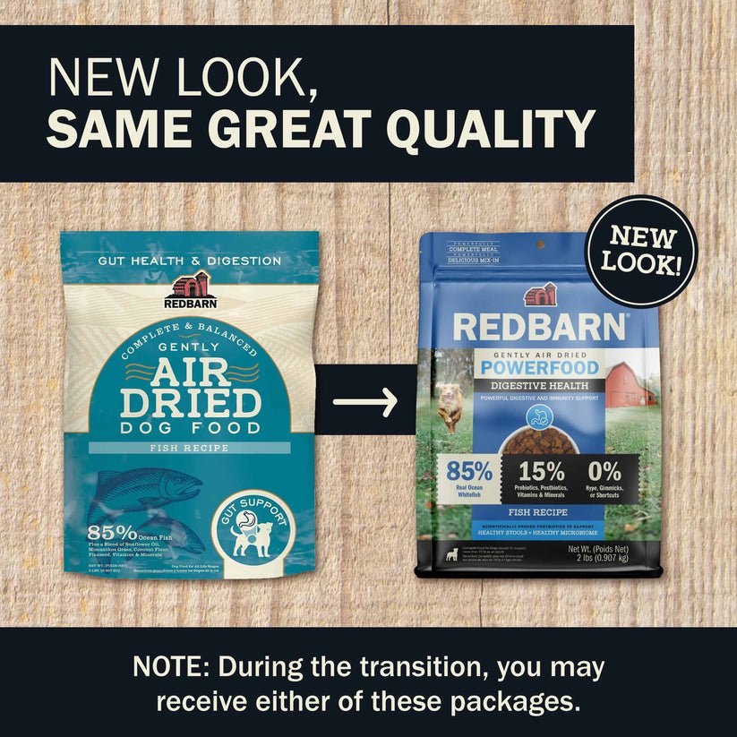Redbarn air dried dog food fish 2lbs