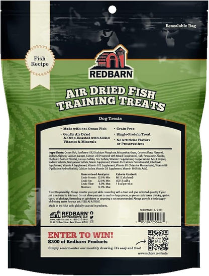 Redbarn air dried fish training treats 6oz bag