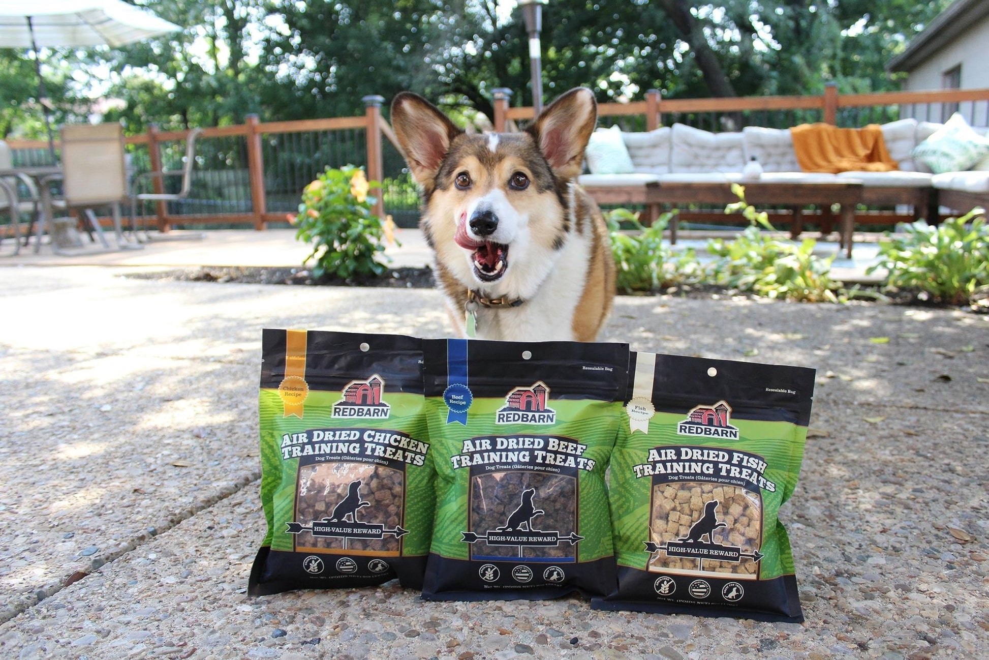 Redbarn All - Natural Air Dried Beef Training Treats for Puppies & Dogs – Grain - Free Single Protein Rewards Made in USA for Small, Medium, & Large Breeds - 8 oz Resealable Bag