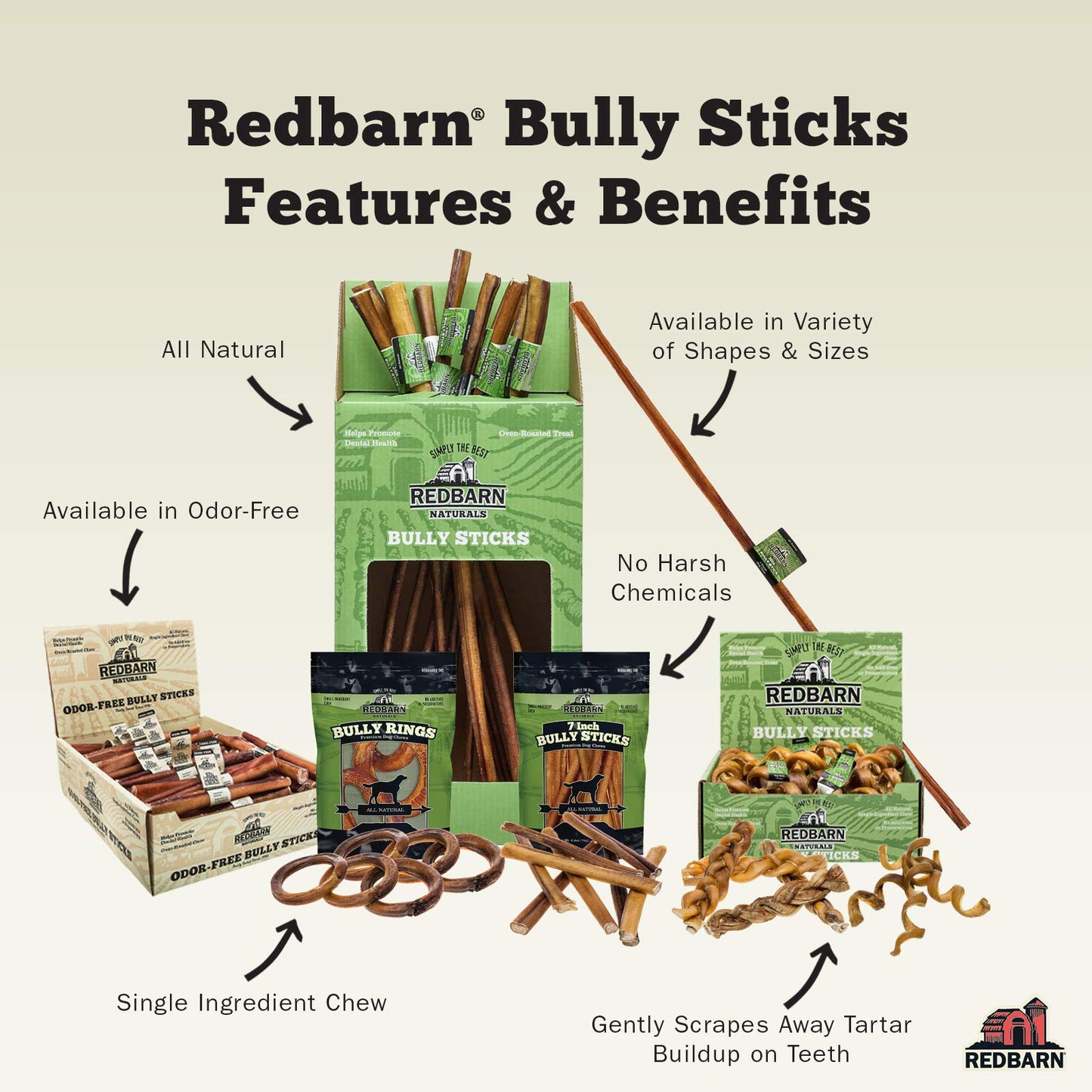 Redbarn Bully Barbells for Dogs