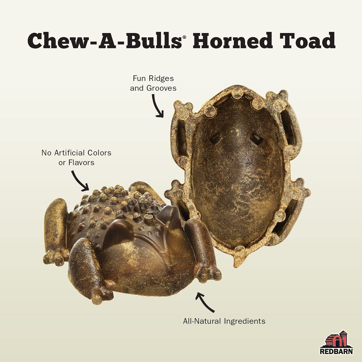 Redbarn Chew - A - Bulls (Size: Large, Shape: Toad, 6 - Count (Pack of 1))