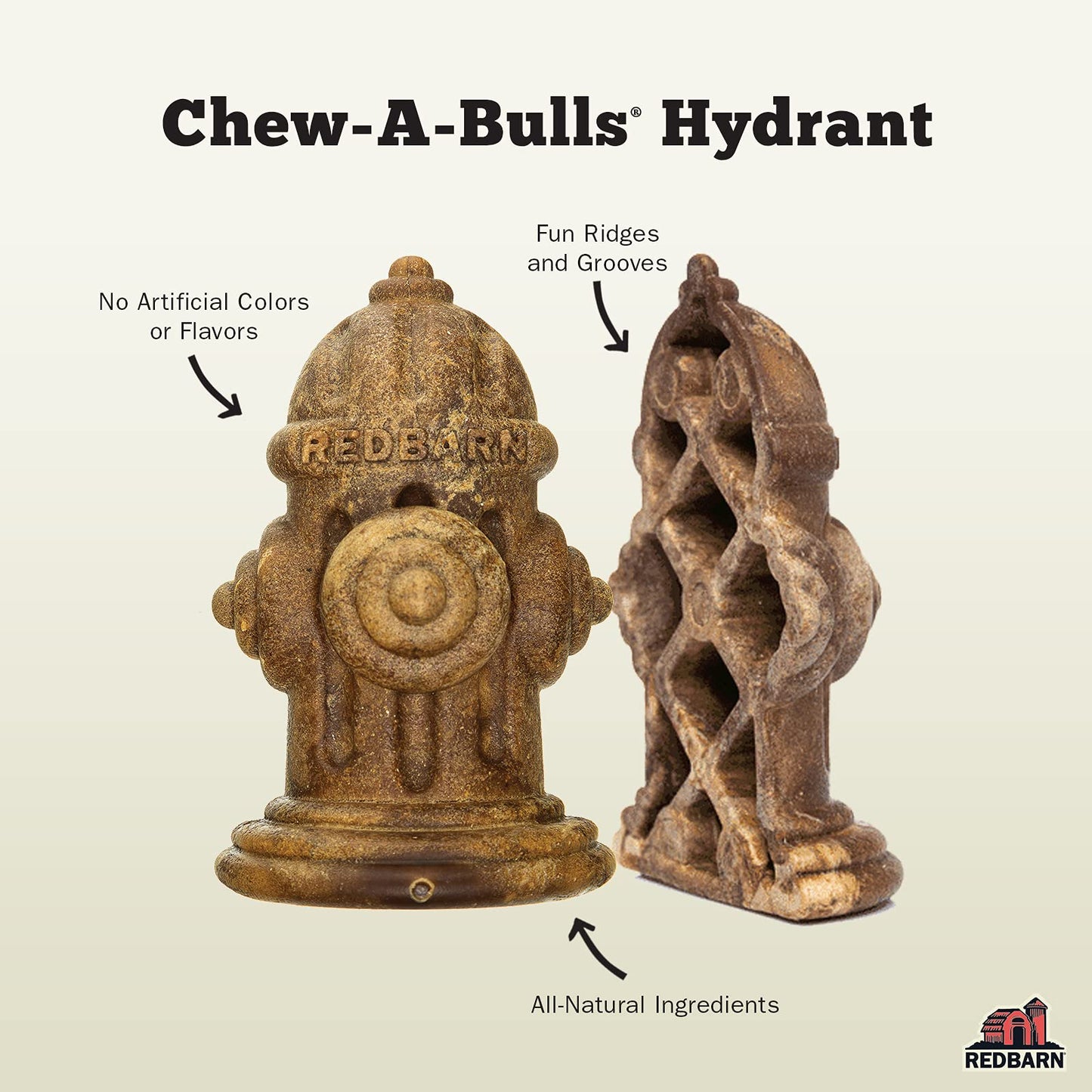 Redbarn Chew - A - Bulls (Size: Medium, Shape: Hydrant, 12 - Count (Pack of 1))