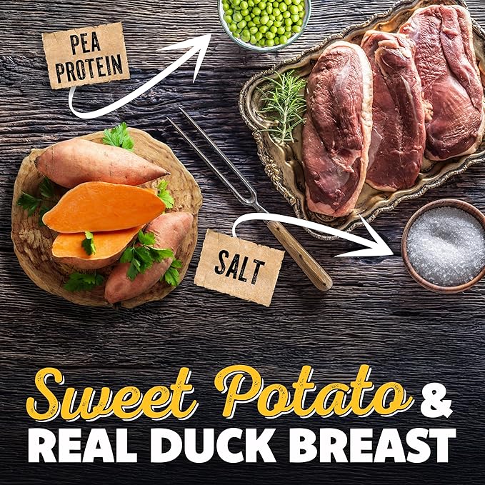 Savory Prime 42008 Duck & Sweet Potato Dog Treats, 8 Oz