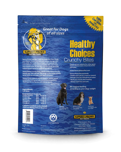 Savory Prime Cod Skin Crunchy Bites, 4 - Ounce (61004)