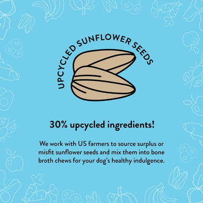 Shameless Pets Dog Training Treats, Bone Broth Chews (Peanut Butter Bliss) - Natural & Healthy Puppy Dog Treats - Soft Training Treats for Dogs with Naturally Occurring Collagen - Small Dog Treats