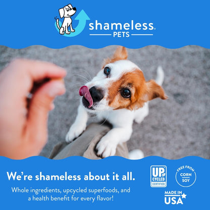 Shameless Pets Dog Training Treats, Bone Broth Chews (Peanut Butter Bliss) - Natural & Healthy Puppy Dog Treats - Soft Training Treats for Dogs with Naturally Occurring Collagen - Small Dog Treats