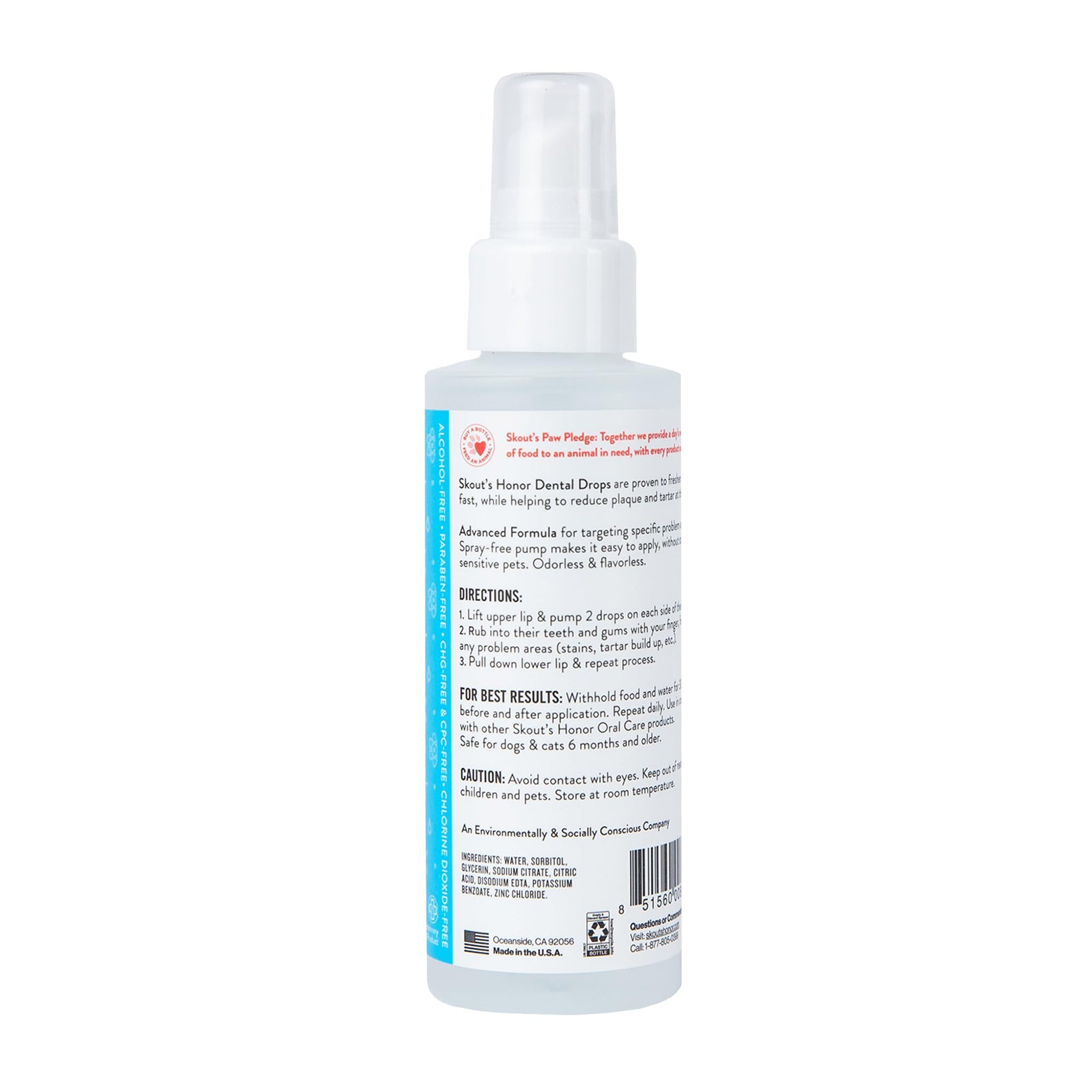 Skout'S Honor: Advanced Dental Drops For Dogs & Cats 4Oz