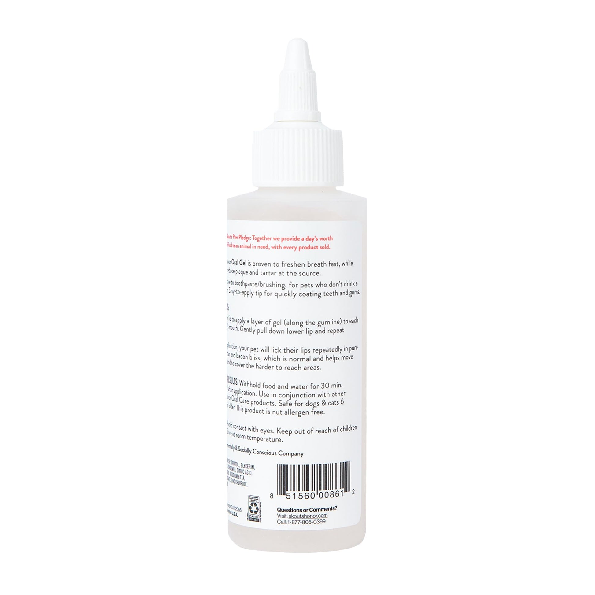 Skout'S Honor: Oral Gel For Dogs & Cats - Peanut Butter & Bacon 4Oz