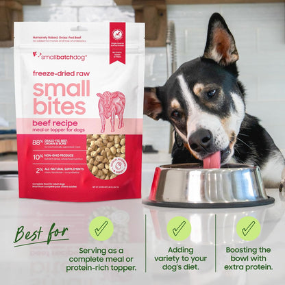 Small batch freeze dried raw small bites turkey recipe 7 OZ