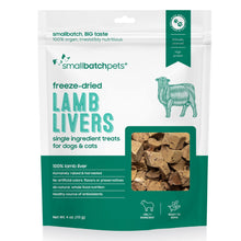 smallbatch Freeze - Dried Liver Treats for Dogs & Cats – Single - Ingredient, Protein - Rich, All - Natural Snacks – 100% Humanely Sourced – No Additives or Preservatives – (4 oz, Lamb)