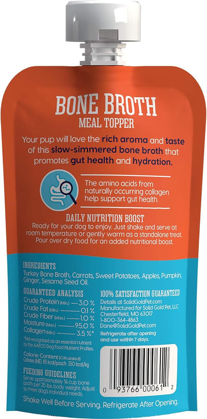 Solid Gold Bone Broth Turkey Bone Broth with Pumpkin and Ginger