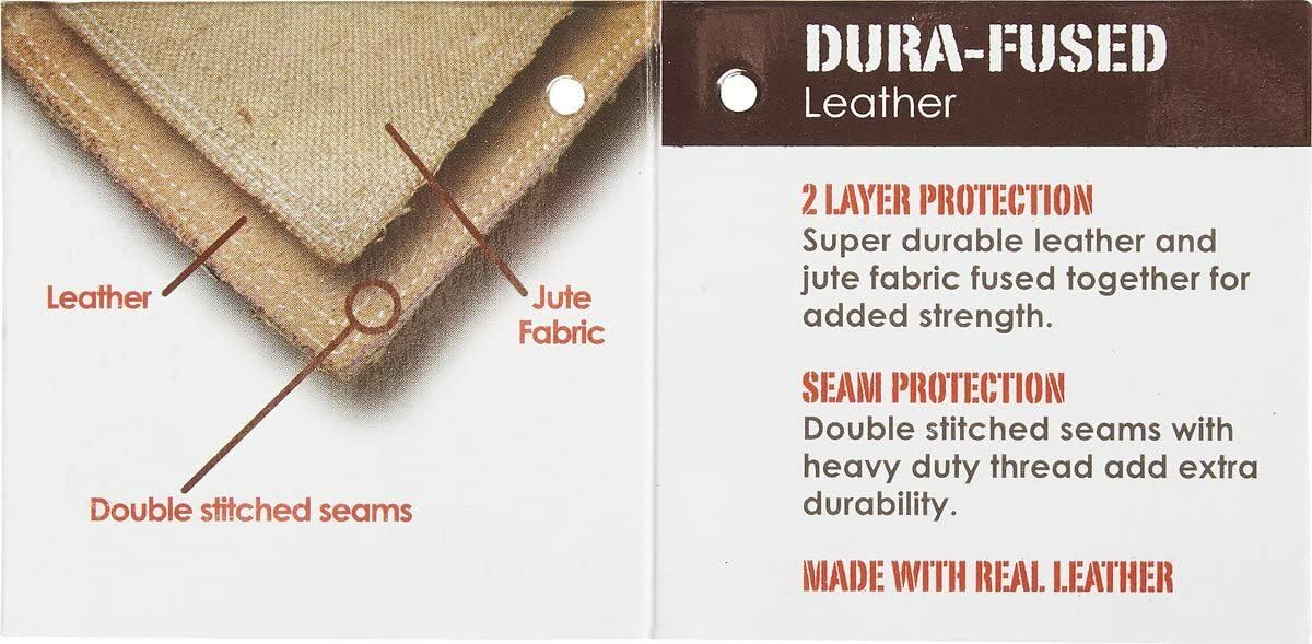 SPOT By Ethical Products Dura - Fused Leather Interactive Durable Dog Squeak Toy for Large and Small Dog - Fox - Small