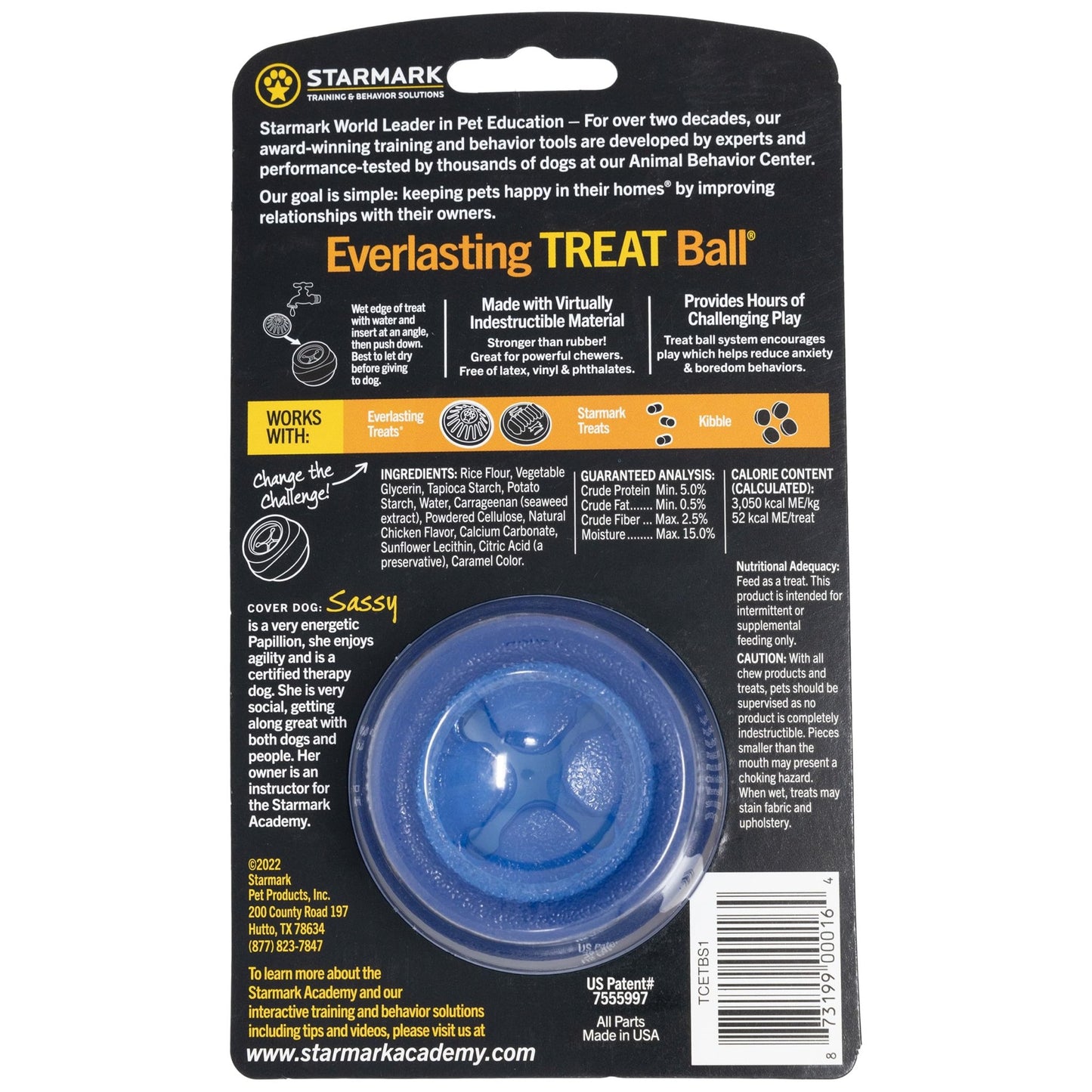 Starmark Everlasting Treat Ball Small with 1 treat