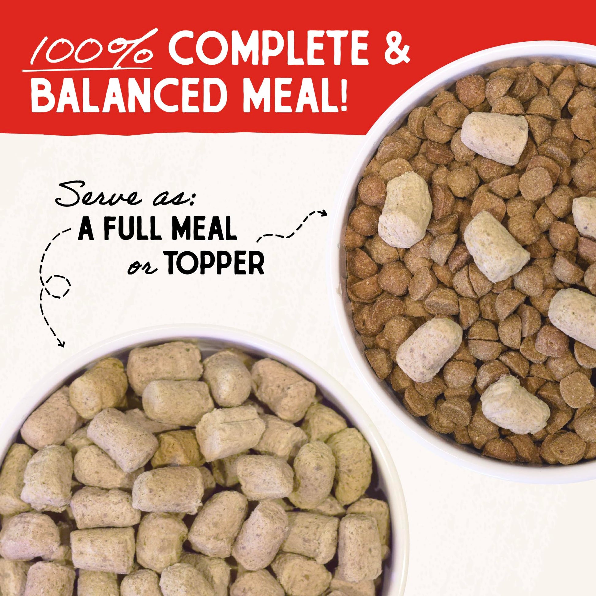 Stella & Chewy's Freeze Dried Raw Dandy Lamb Meal Mixer – Dog Food Topper for Small & Large Breeds – Grain Free, Protein Rich Recipe – 18 oz Bag