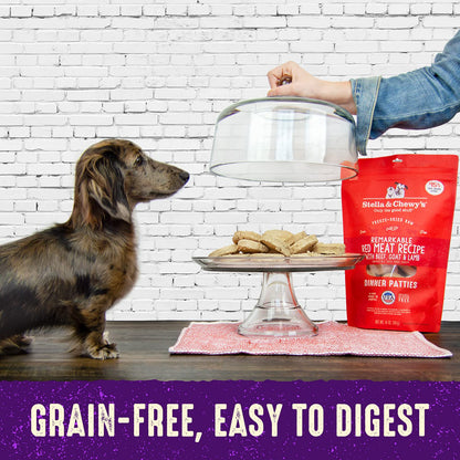 Stella & Chewy's Freeze Dried Raw Dinner Patties | Absolutely Rabbit Recipe | 14 oz Bag