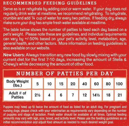 Stella & Chewy's Freeze Dried Raw Dinner Patties – Grain Free Dog Food, Protein Rich Chewy`s Chicken Recipe – 5.5 oz Bag