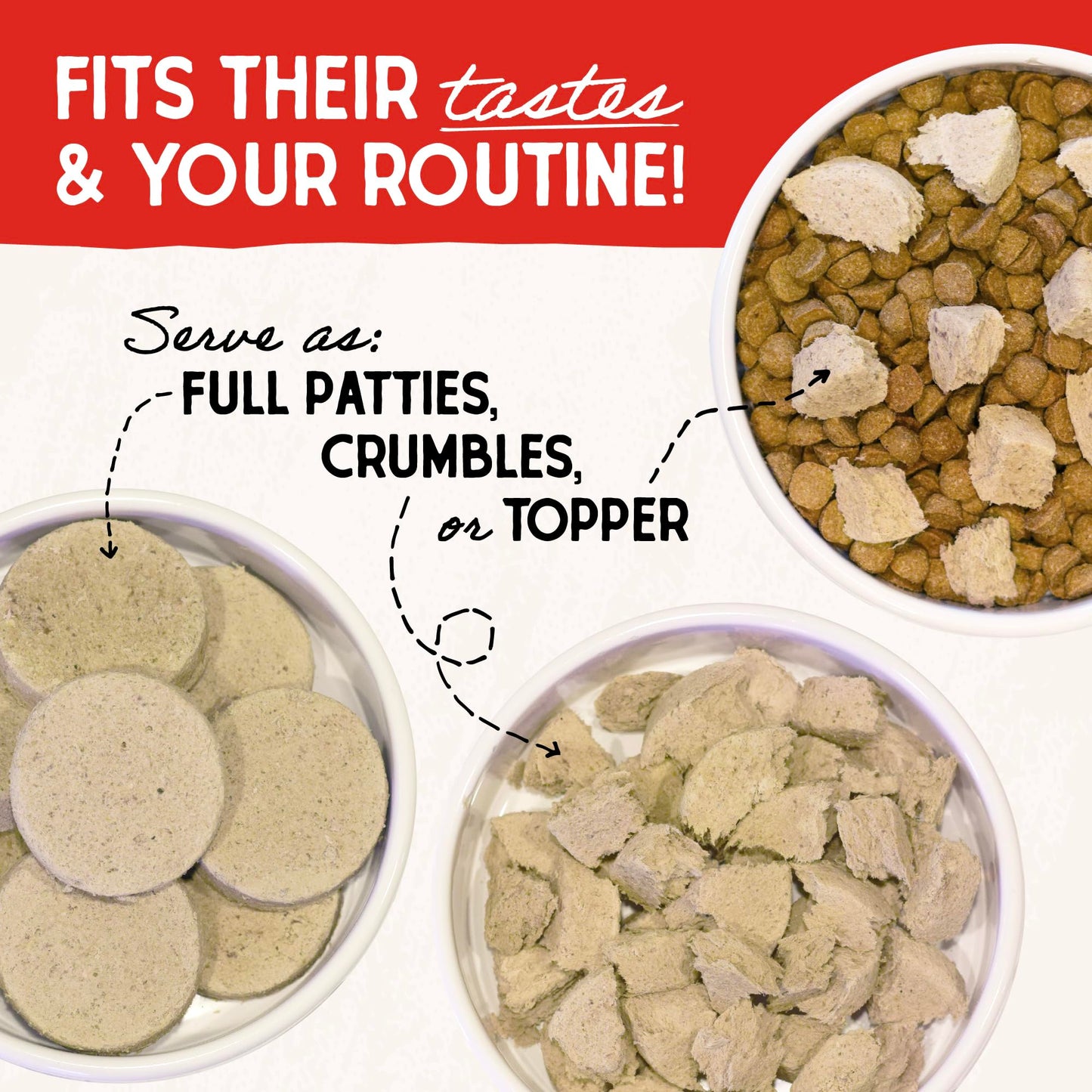 Stella & Chewy's Freeze Dried Raw Dinner Patties – Grain Free Dog Food, Protein Rich Dandy Lamb Recipe – 25 oz Bag