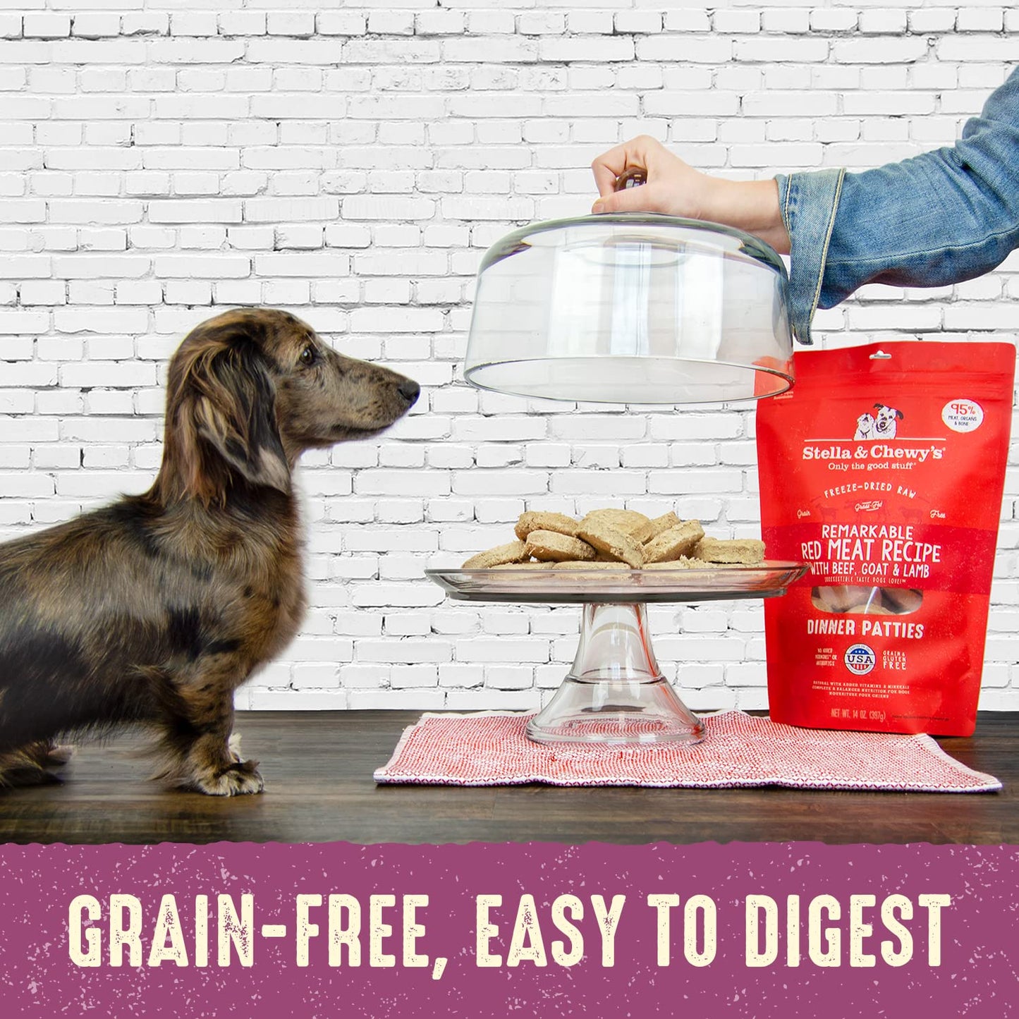 Stella & Chewy's Freeze Dried Raw Dinner Patties | Tantalizing Turkey Recipe | 14 oz Bag