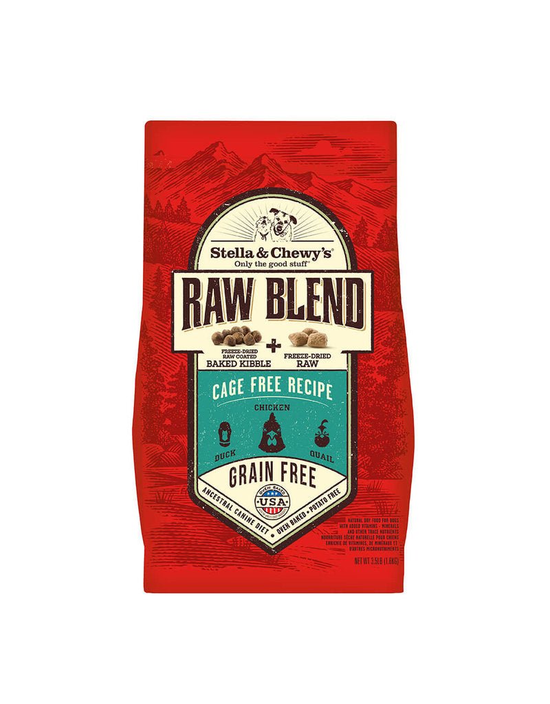 Stella & Chewy's Raw Blend Dog Kibble | Cage - Free Chicken Recipe (10 lb)