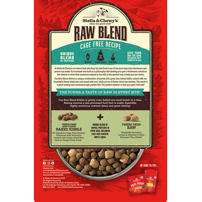Stella & Chewy's Raw Blend Dog Kibble | Cage - Free Chicken Recipe (10 lb)