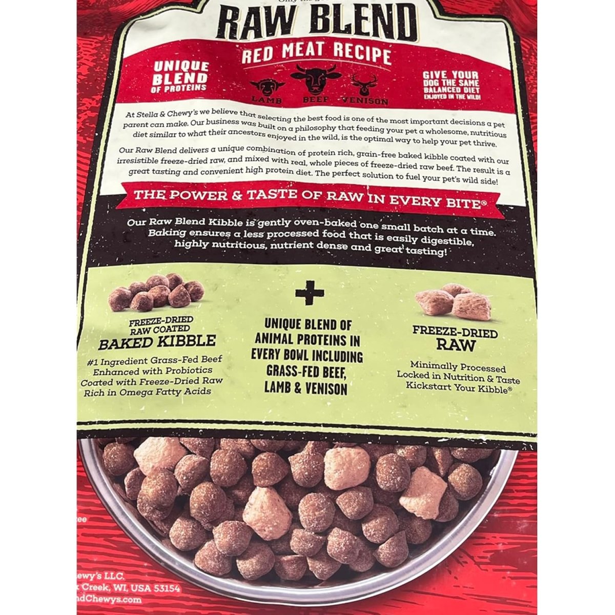 Stella & Chewy'S Raw Blend Red Meat Dog Food 10Lb