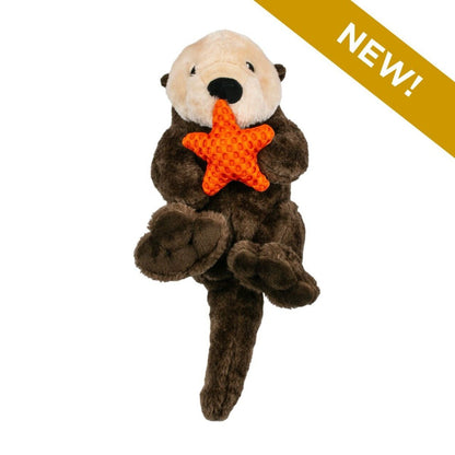 Tall Tails Otter With Squeaker & Rope | Plush Dog Toy - 13 inch