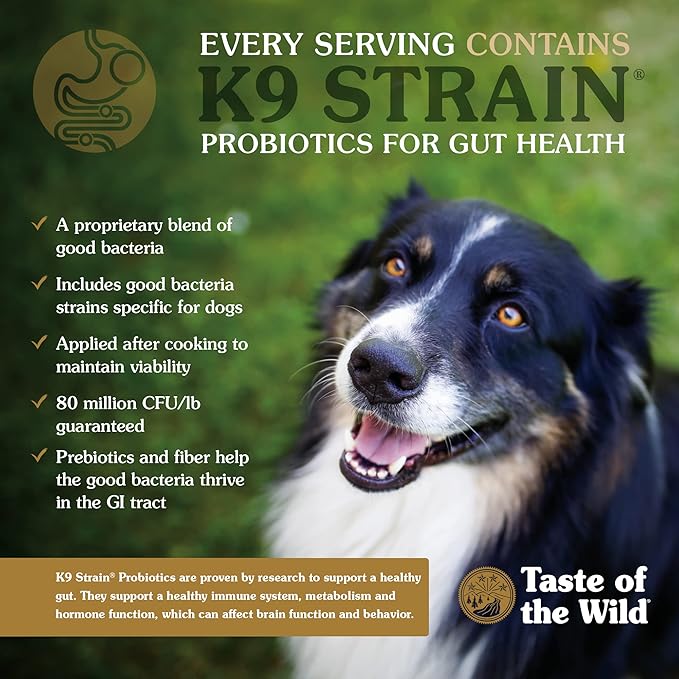 Taste of the wild 14lbs high prairie canine recipe with roasted bison and roasted venison