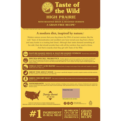 Taste of the wild canine recipe roasted bison and roasted venison