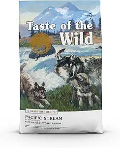 Taste of the wild pacific stream puppy recipe smoke flavored salmon 14lb