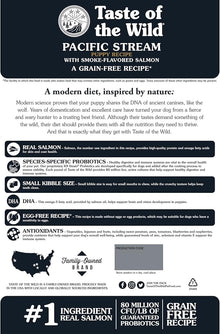 Taste of the wild pacific stream puppy recipe smoke flavored salmon 14lb